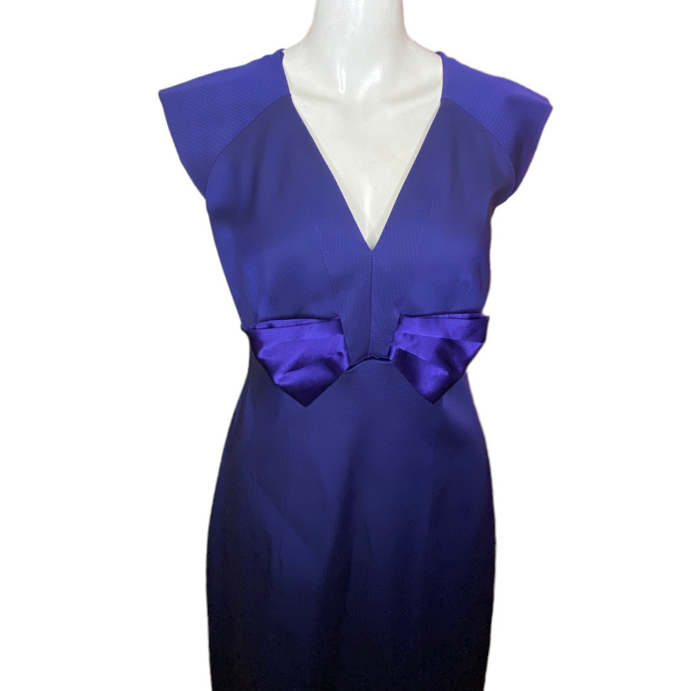 Donna Morgan Cocktail Dress in Blue Size 8 - Picture 2 of 7